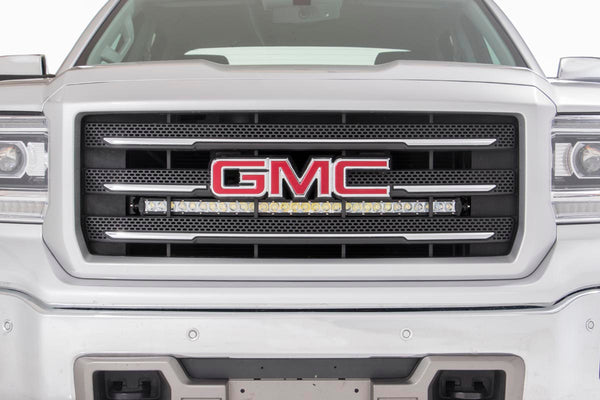 Rough Country LED LIGHT KIT | BEHIND GRILLE MOUNT | 30" CHROME SINGLE ROW | CHEVY/GMC 1500 (14-18)