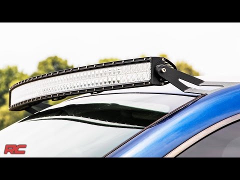 Rough Country LED LIGHT MOUNTS | UPPER WINDSHIELD | 54" CURVED | DODGE 2500/RAM 3500 (03-09)