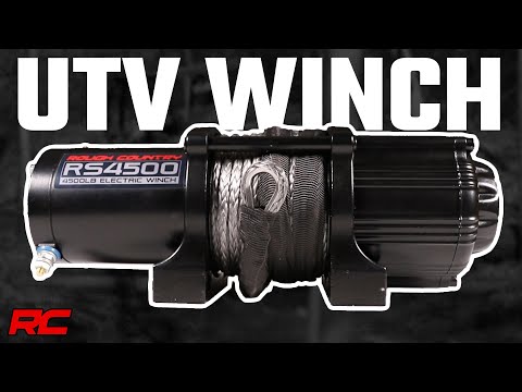Rough Country 4500-LB WINCH | UTV | SYNTHETIC ROPE