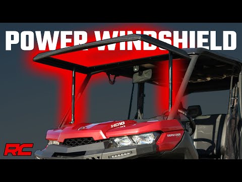 Rough Country ELECTRIC TILT WINDSHIELD | GLASS | POLARIS RANGER 1000/RANGER XP 1000