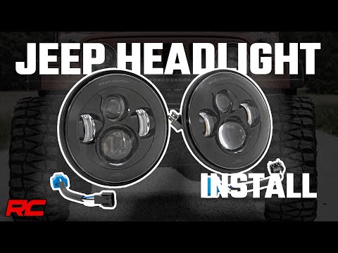 Rough Country HEADLIGHTS | DRL HALO LED | 7" | JEEP WRANGLER TJ 4WD (1997-2006)