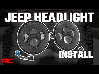 Rough Country HEADLIGHTS | DRL HALO LED | 7" | JEEP WRANGLER TJ 4WD (1997-2006)