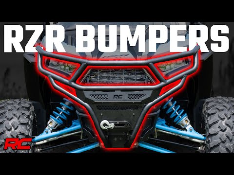 Rough Country TUBULAR BUMPER | REAR W/ RECEIVER HITCH | POLARIS RZR XP 1000
