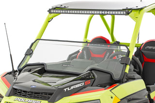 Rough Country HALF WINDSHIELD | SCRATCH RESISTANT | POLARIS RZR TURBO S