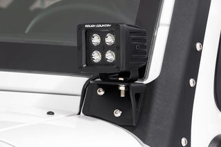 Rough Country LED LIGHT MOUNT | LOWER WINDSHIELD | POD | JEEP WRANGLER JK (07-18)