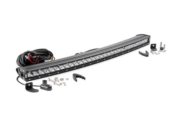 Rough Country CHROME SERIES LED | 30 INCH LIGHT| CURVED SINGLE ROW