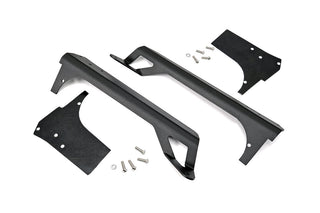 Rough Country JEEP 50-INCH STRAIGHT LED LIGHT BAR UPPER WINDSHIELD MOUNTS (97-06 TJ)