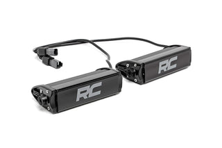 Rough Country BLACK SERIES LED LIGHT BAR | 6 INCH | SINGLE ROW PAIR