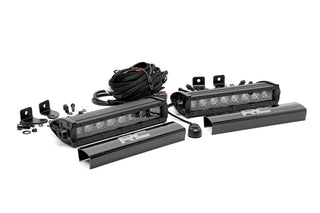 Rough Country BLACK SERIES LED LIGHT BAR | 8 INCH | SINGLE ROW PAIR