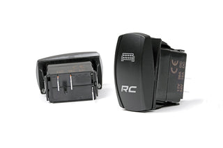 Rough Country ROCKER SWITCH | 2X1 WITH LOGO | BLUE BACK LIGHT