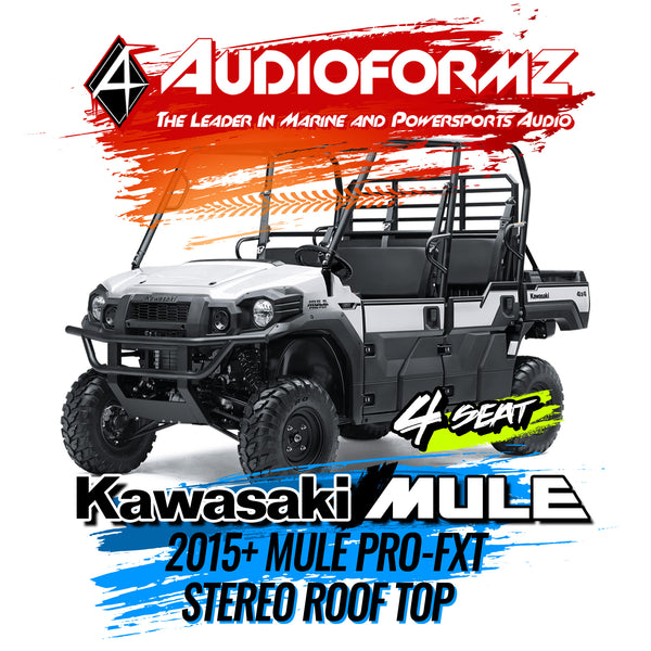 2015+ Kawasaki Mule Pro-FXT Stereo Tops (4-Seat)