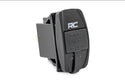 Rough Country USB SWITCH INSERT | 2X1 WITH LOGO | BLUE BACK LIGHT